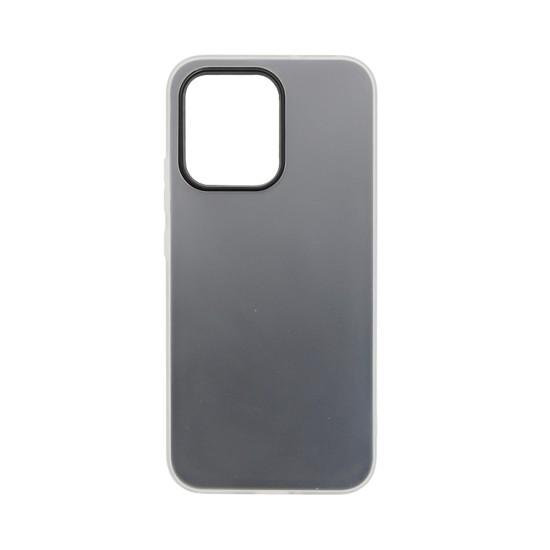 Capa Duro de Silicone Transparente para Oppo A6 Pro 4G Preto
